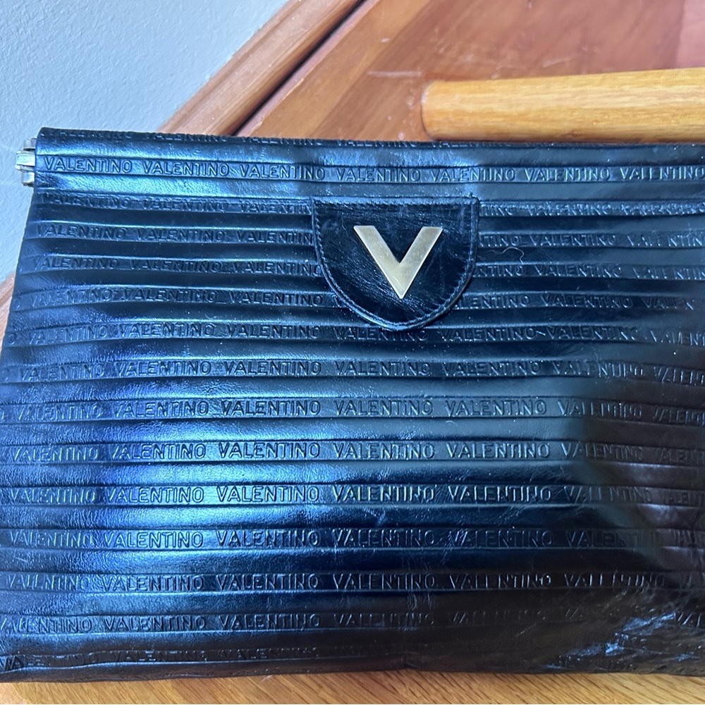 Valentino Black Clutch leather Bag